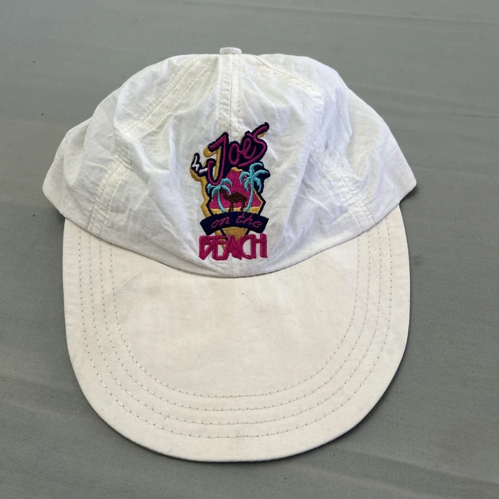 Vintage Camel Styles Joes On The Beach Long Duck Bill OSFA Tobacco Hat Cream